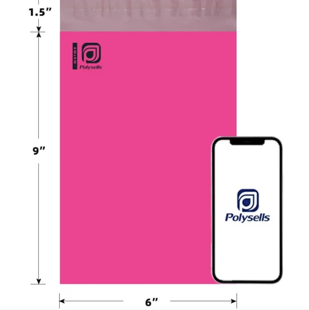 6x9 Poly Mailers - Ten PINK - New - Picture 2 of 3